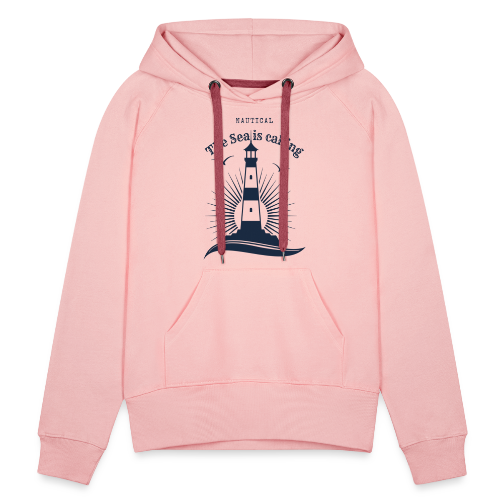 Frauen Premium Hoodie - The Sea is calling - Kristallrosa