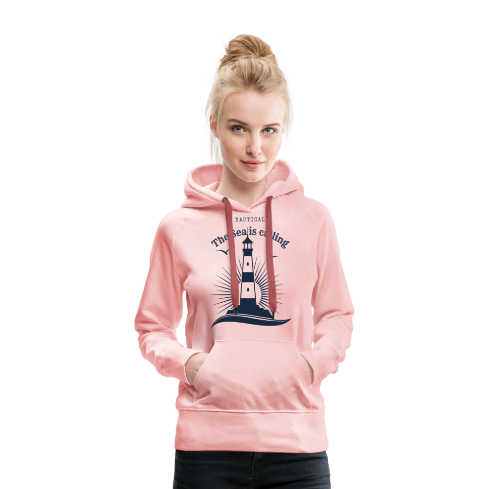 Frauen Premium Hoodie - The Sea is calling - Kristallrosa