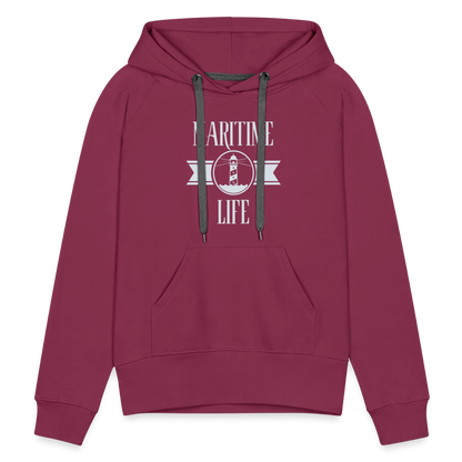 Frauen Premium Hoodie - Maritime Life - Bordeaux