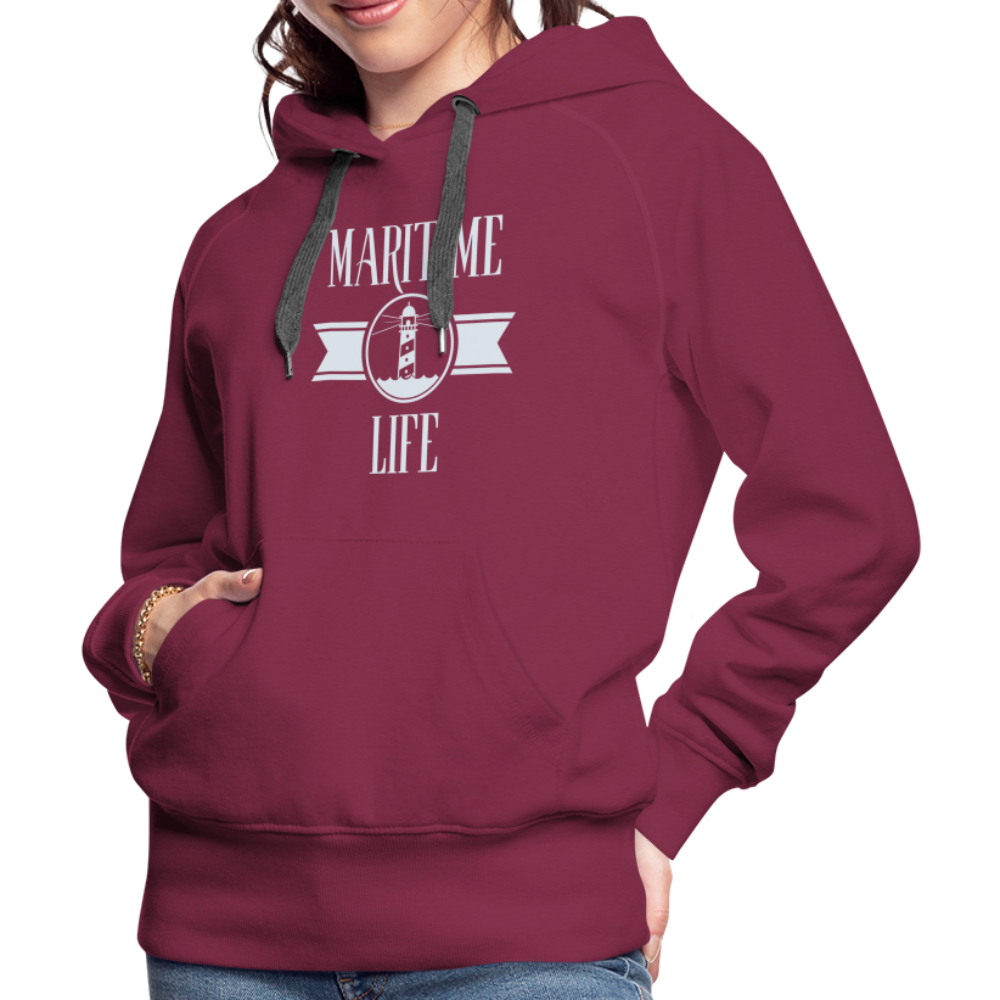 Frauen Premium Hoodie - Maritime Life - Bordeaux