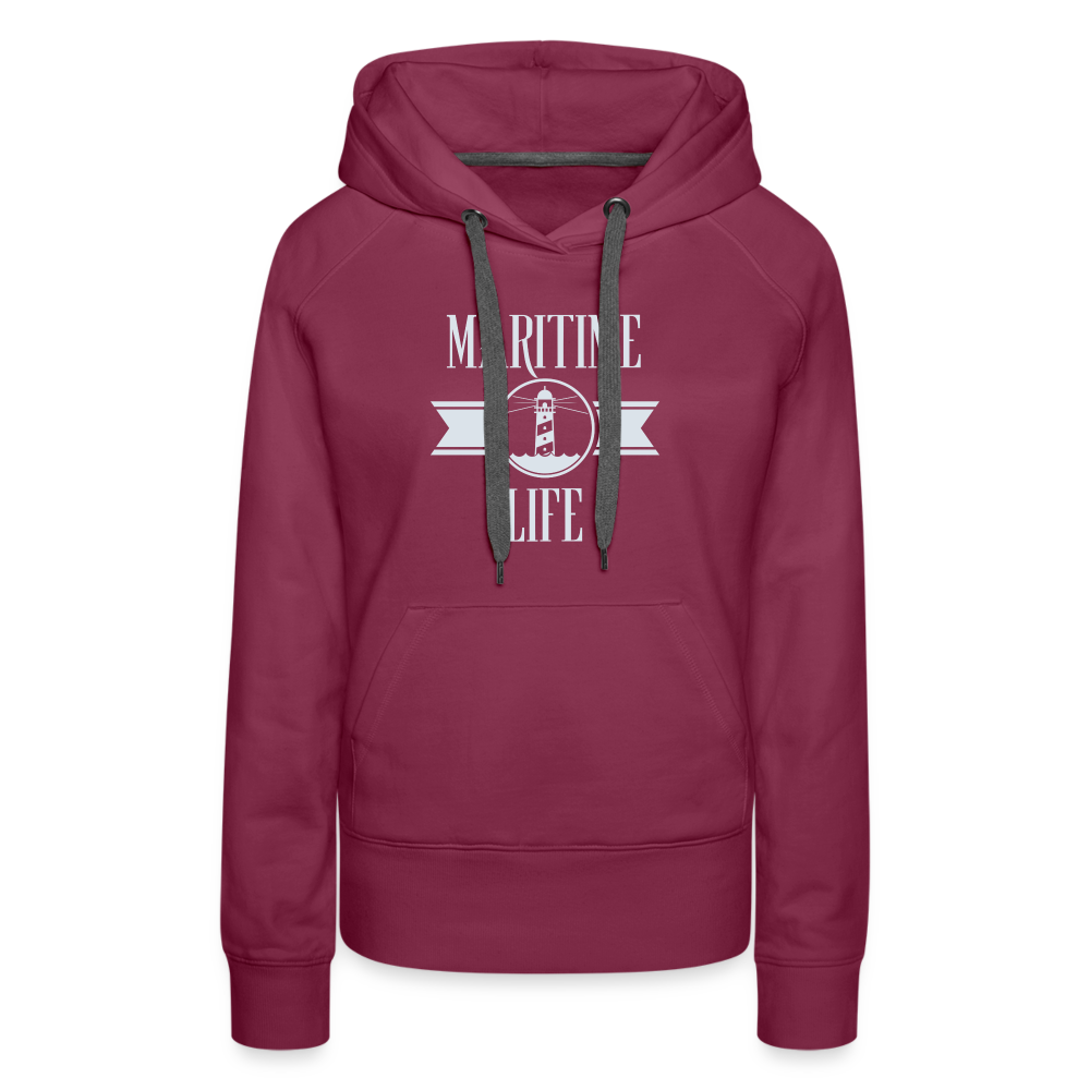 Frauen Premium Hoodie - Maritime Life - Bordeaux