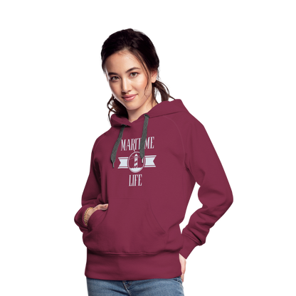 Frauen Premium Hoodie - Maritime Life - Bordeaux