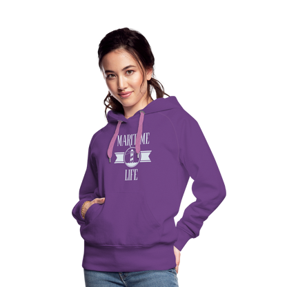 Frauen Premium Hoodie - Maritime Life - Purple