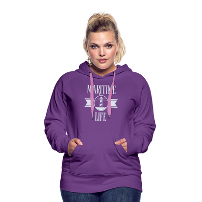 Frauen Premium Hoodie - Maritime Life - Purple