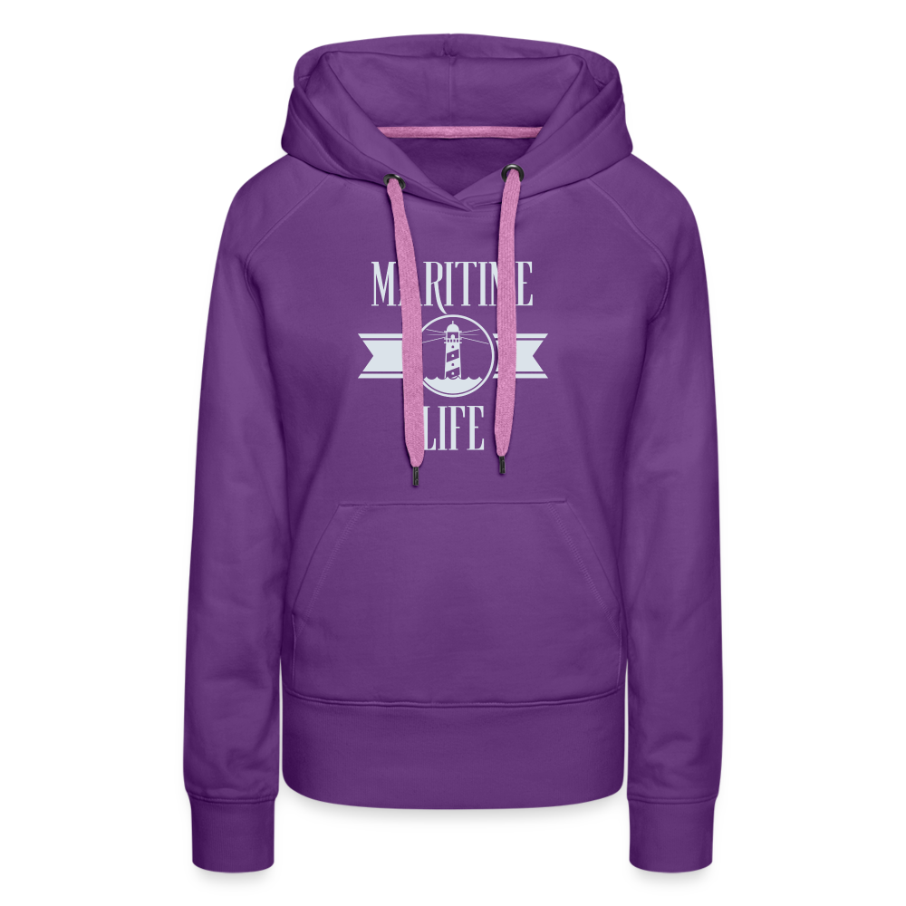 Frauen Premium Hoodie - Maritime Life - Purple