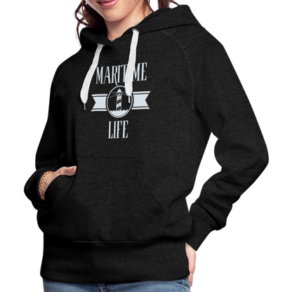 Frauen Premium Hoodie - Maritime Life - Anthrazit