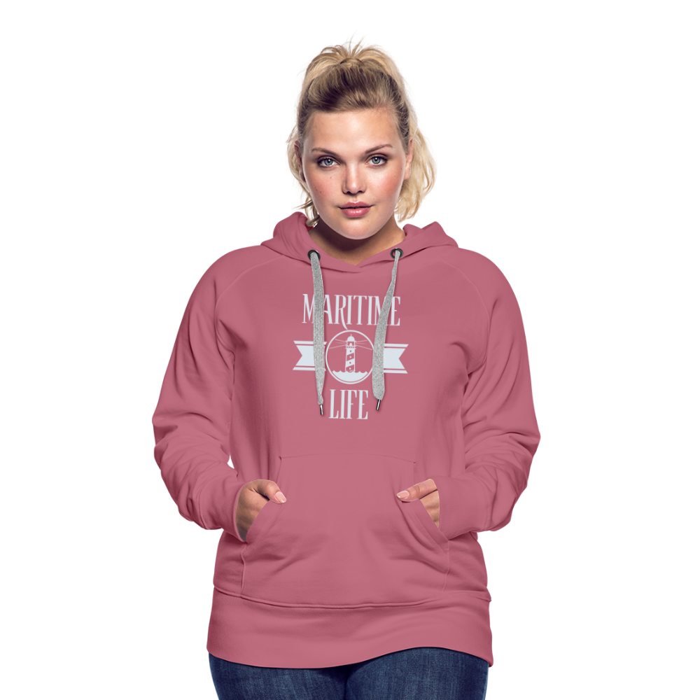 Frauen Premium Hoodie - Maritime Life - Malve