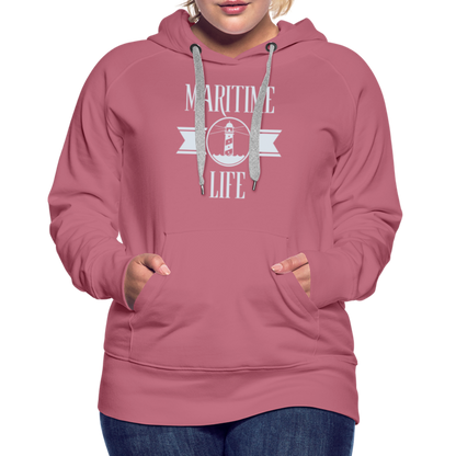 Frauen Premium Hoodie - Maritime Life - Malve