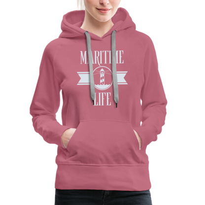 Frauen Premium Hoodie - Maritime Life - Malve