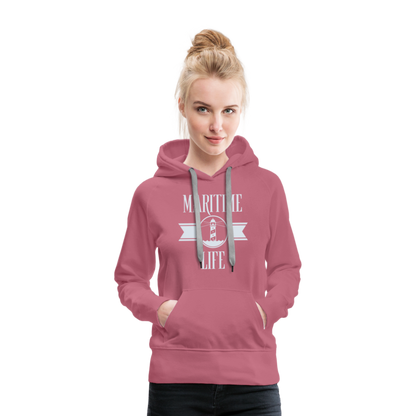 Frauen Premium Hoodie - Maritime Life - Malve