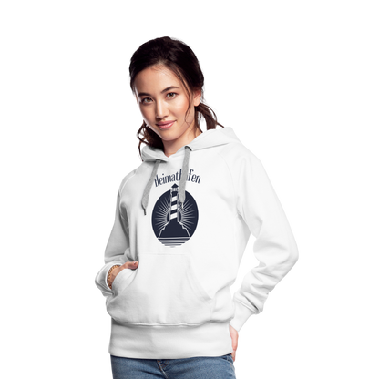 Frauen Premium Hoodie - Heimathafen Leuchtturm - weiß