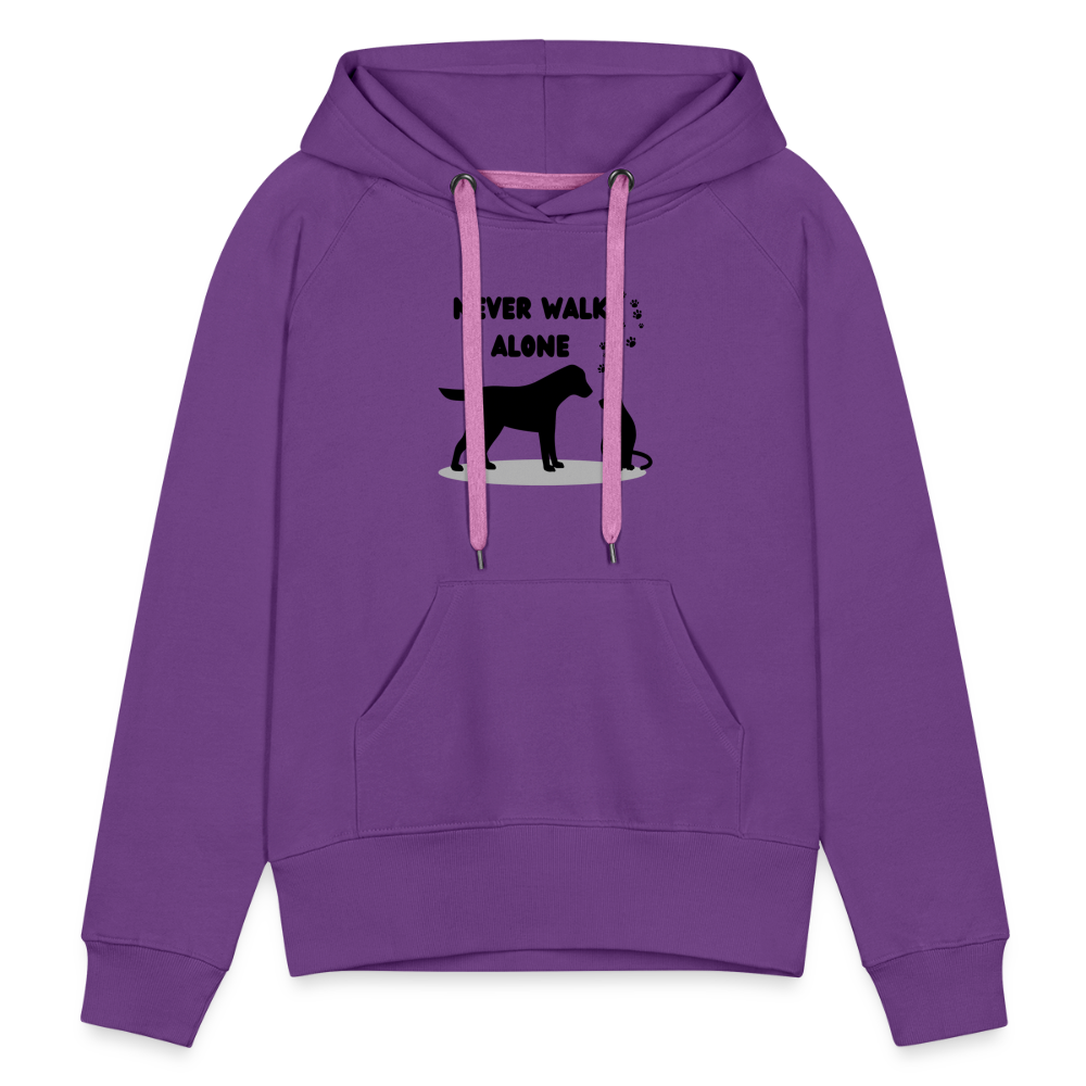 Frauen Premium Hoodie - Never walk alone - Purple