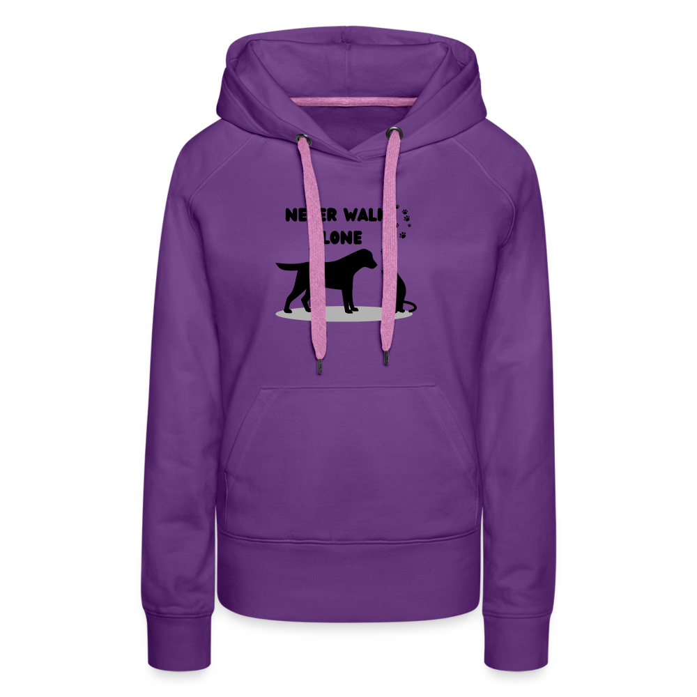 Frauen Premium Hoodie - Never walk alone - Purple