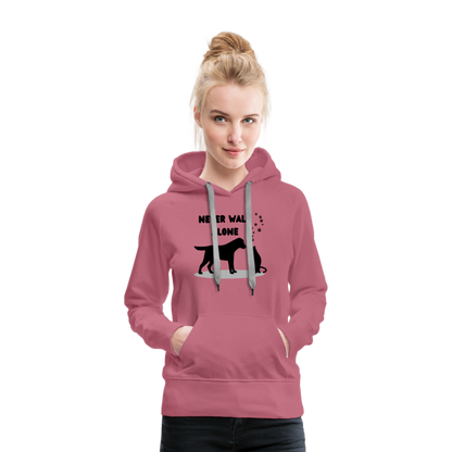 Frauen Premium Hoodie - Never walk alone - Malve