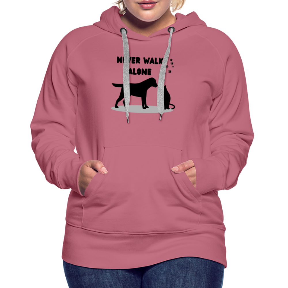 Frauen Premium Hoodie - Never walk alone - Malve