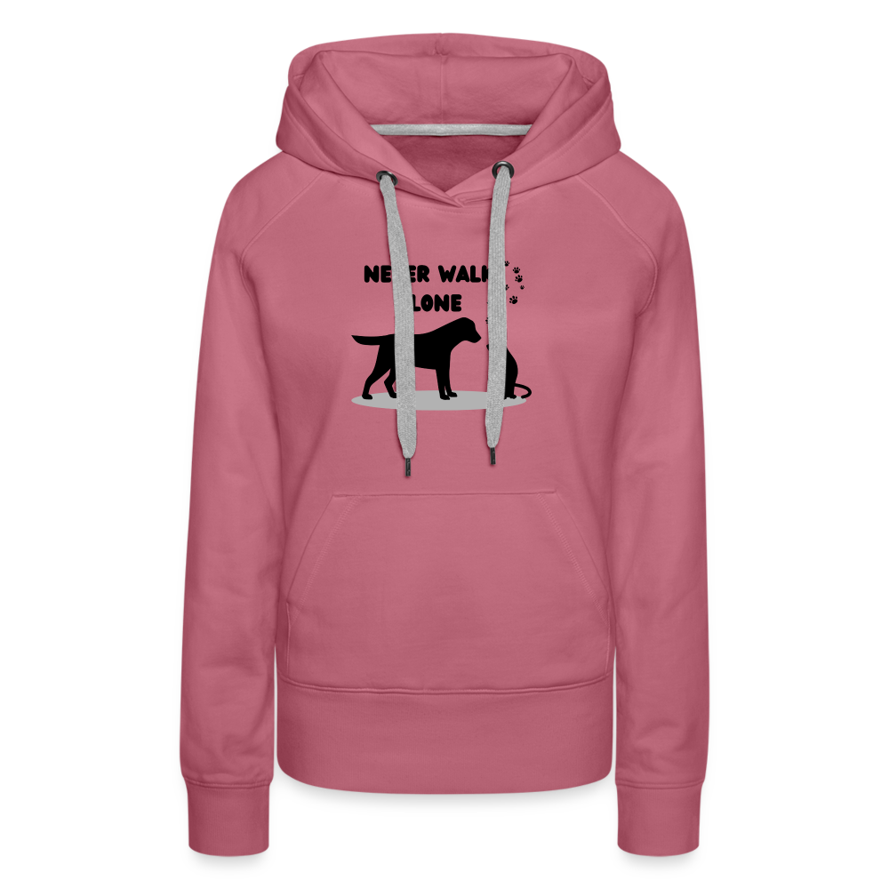 Frauen Premium Hoodie - Never walk alone - Malve