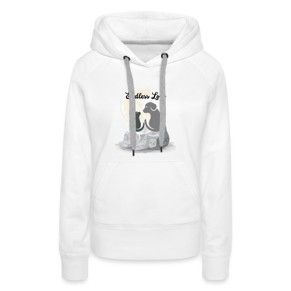 Frauen Premium Hoodie - Endless Love - weiß