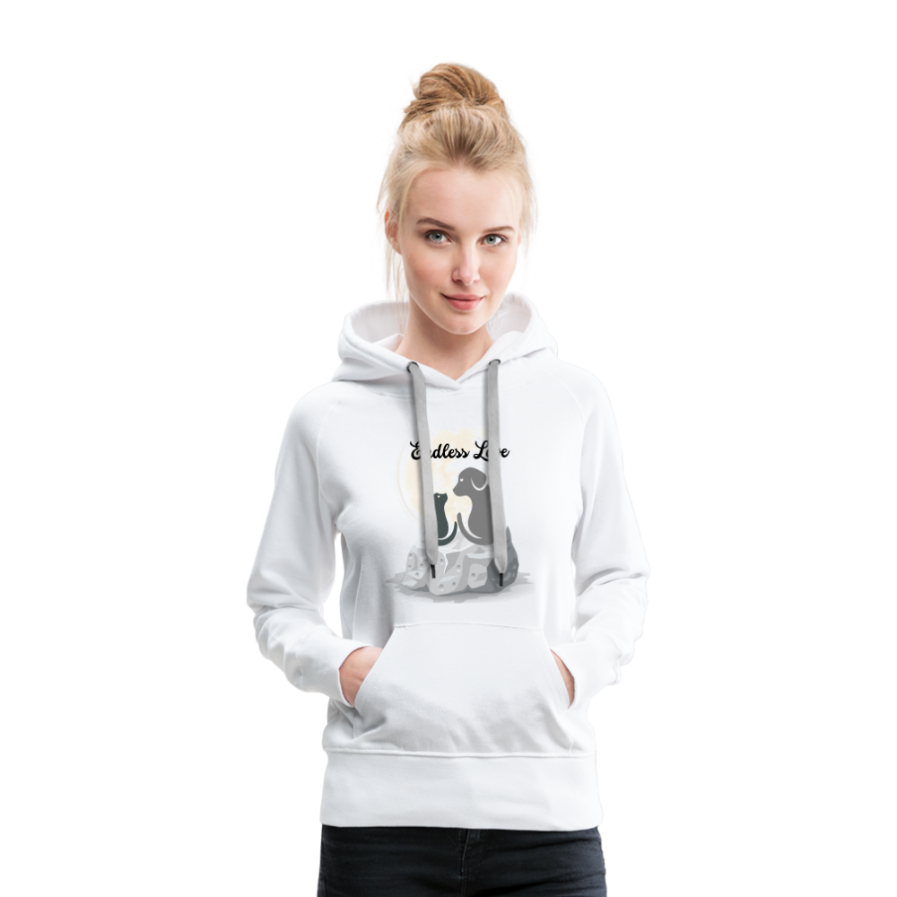 Frauen Premium Hoodie - Endless Love - weiß