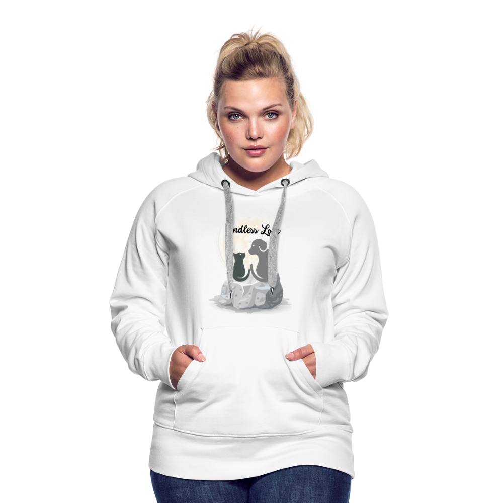 Frauen Premium Hoodie - Endless Love - weiß