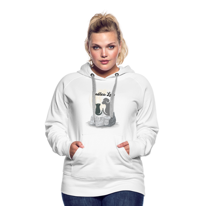 Frauen Premium Hoodie - Endless Love - weiß