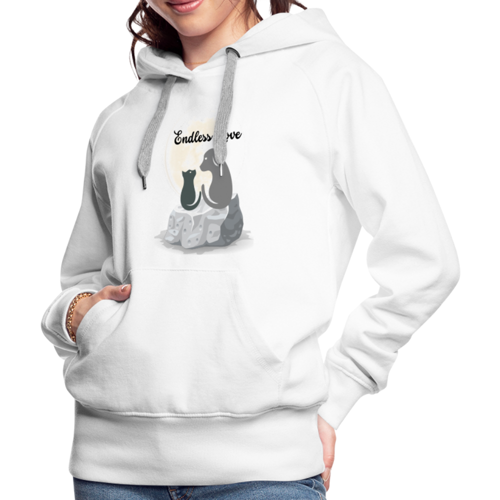 Frauen Premium Hoodie - Endless Love - weiß