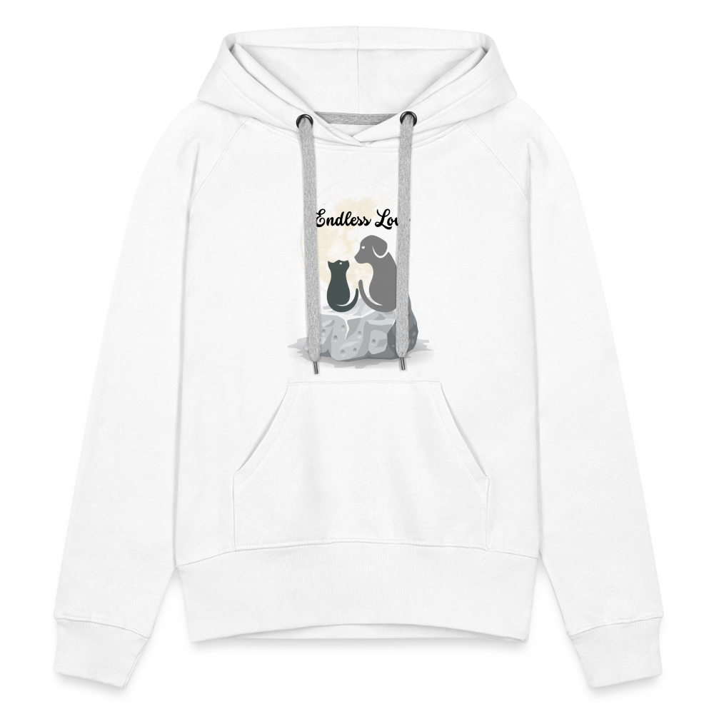 Frauen Premium Hoodie - Endless Love - weiß