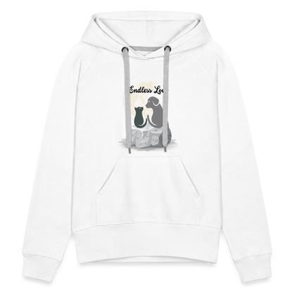 Frauen Premium Hoodie - Endless Love - weiß