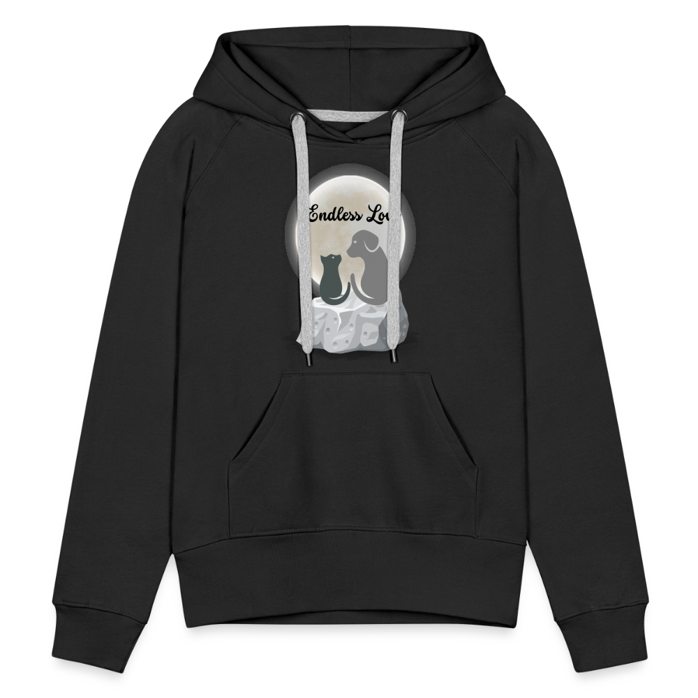 Frauen Premium Hoodie - Endless Love - Schwarz