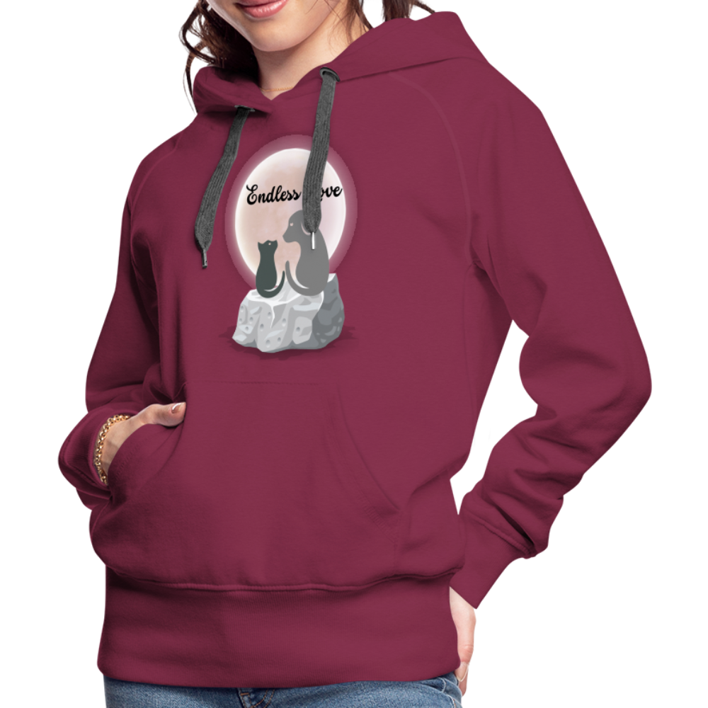 Frauen Premium Hoodie - Endless Love - Bordeaux