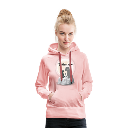 Frauen Premium Hoodie - Endless Love - Kristallrosa