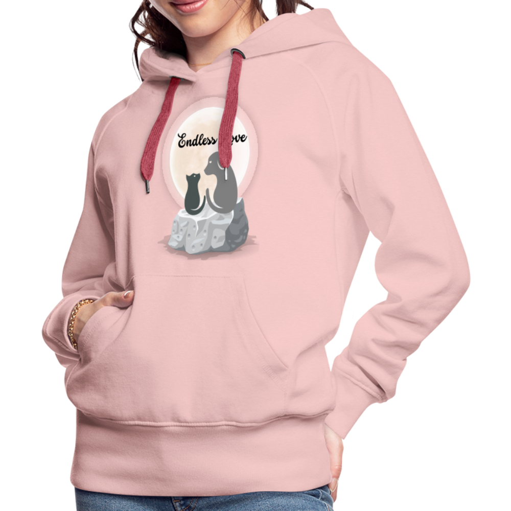 Frauen Premium Hoodie - Endless Love - Kristallrosa