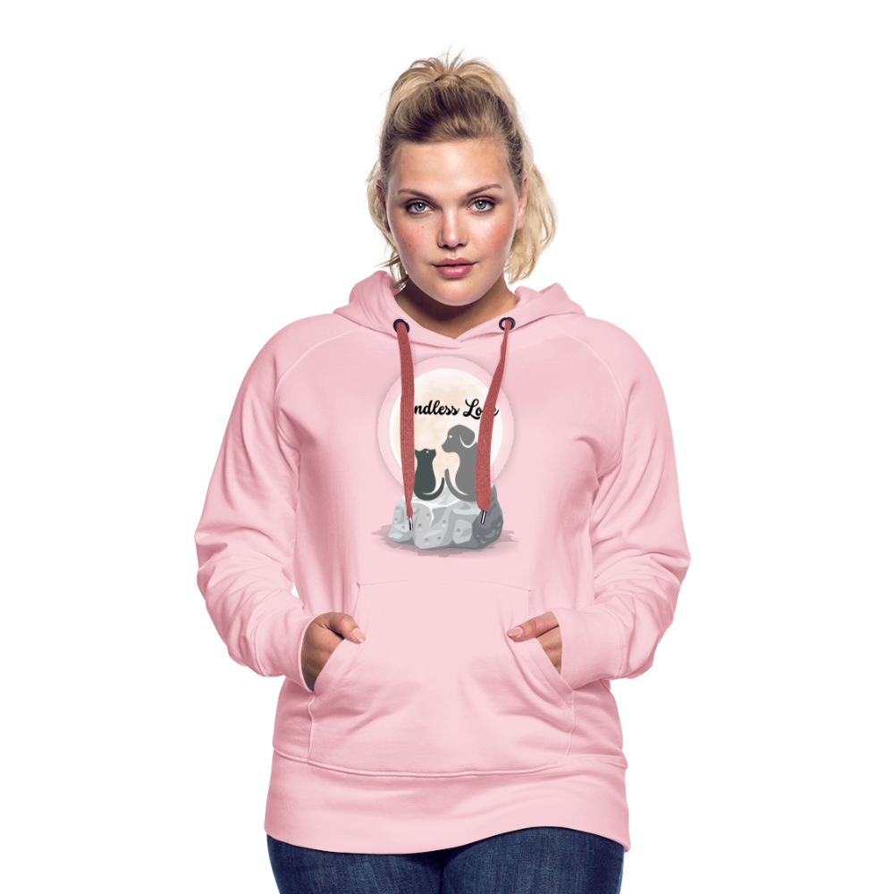 Frauen Premium Hoodie - Endless Love - Kristallrosa