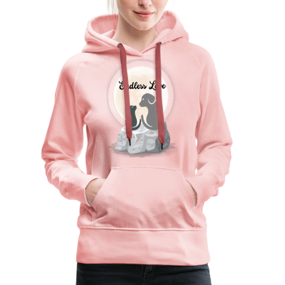 Frauen Premium Hoodie - Endless Love - Kristallrosa