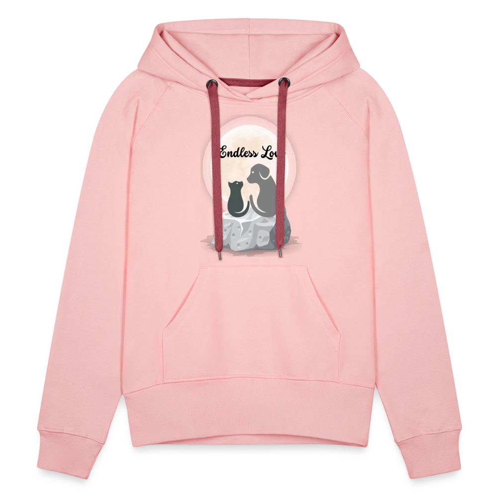 Frauen Premium Hoodie - Endless Love - Kristallrosa