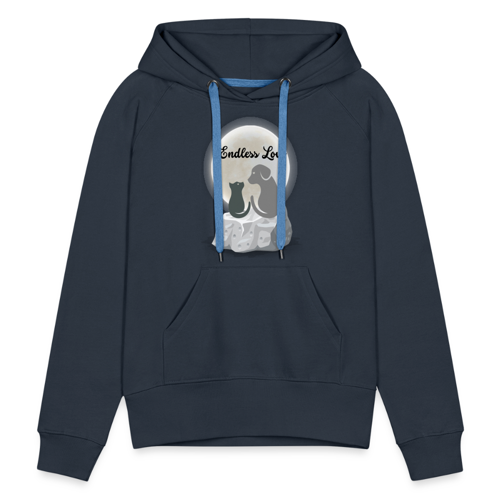 Frauen Premium Hoodie - Endless Love - Navy