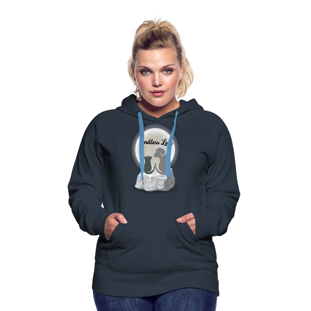 Frauen Premium Hoodie - Endless Love - Navy