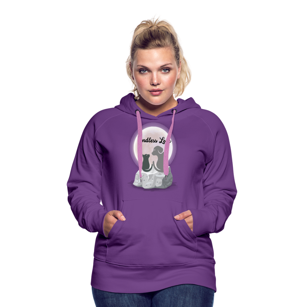 Frauen Premium Hoodie - Endless Love - Purple