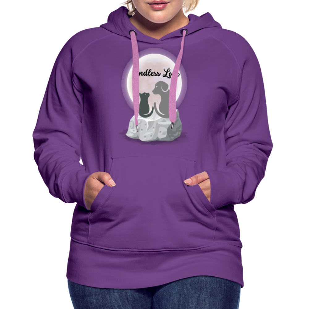 Frauen Premium Hoodie - Endless Love - Purple