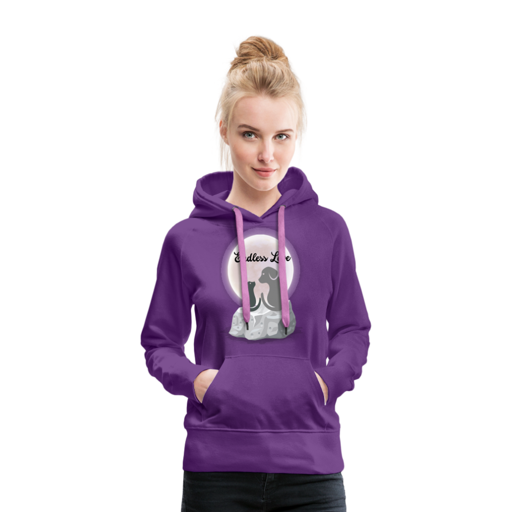 Frauen Premium Hoodie - Endless Love - Purple