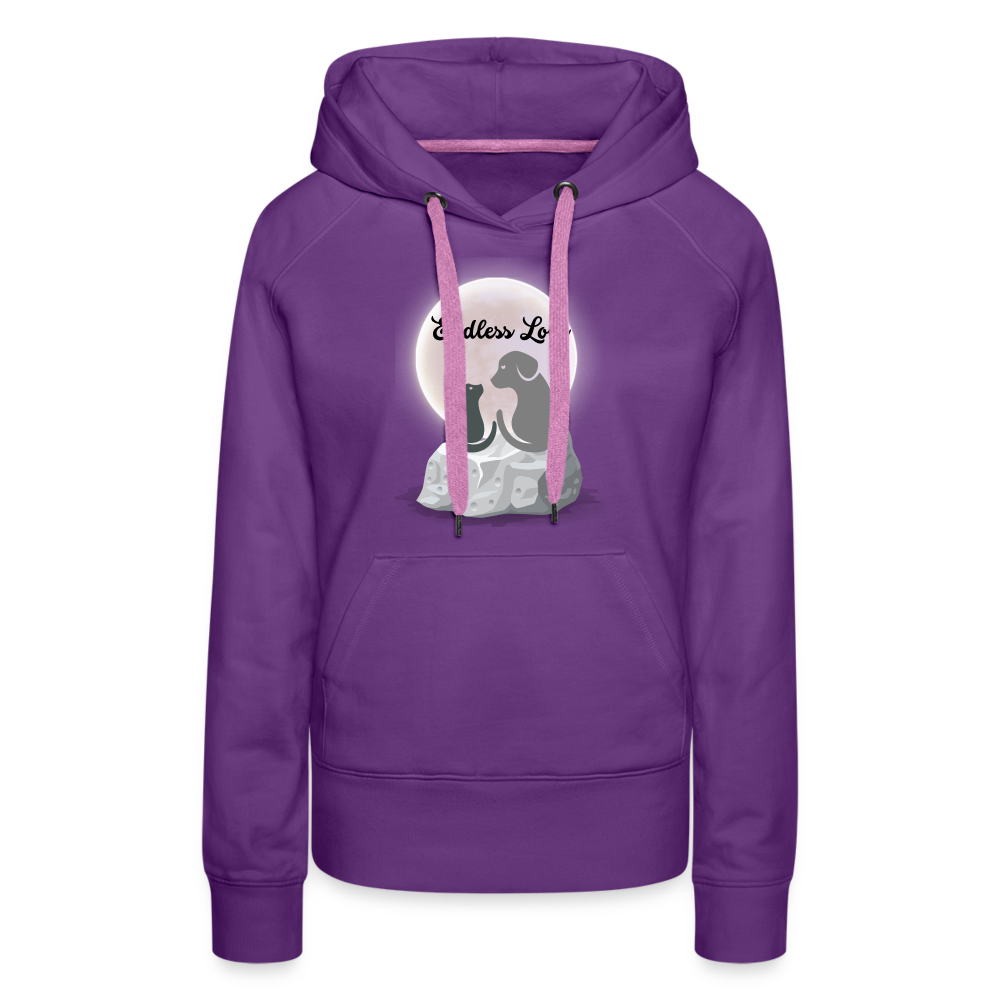 Frauen Premium Hoodie - Endless Love - Purple