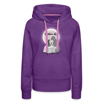 Frauen Premium Hoodie - Endless Love - Purple