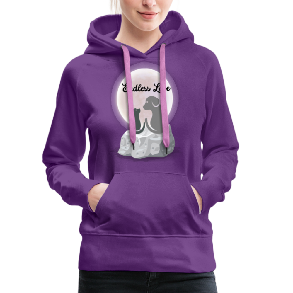 Frauen Premium Hoodie - Endless Love - Purple