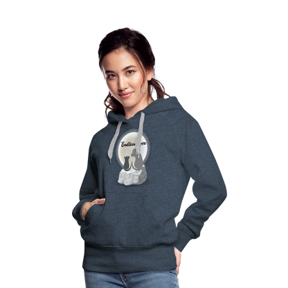 Frauen Premium Hoodie - Endless Love - Jeansblau