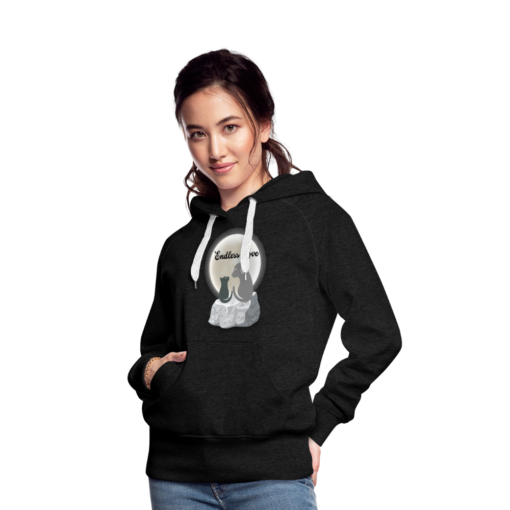 Frauen Premium Hoodie - Endless Love - Anthrazit