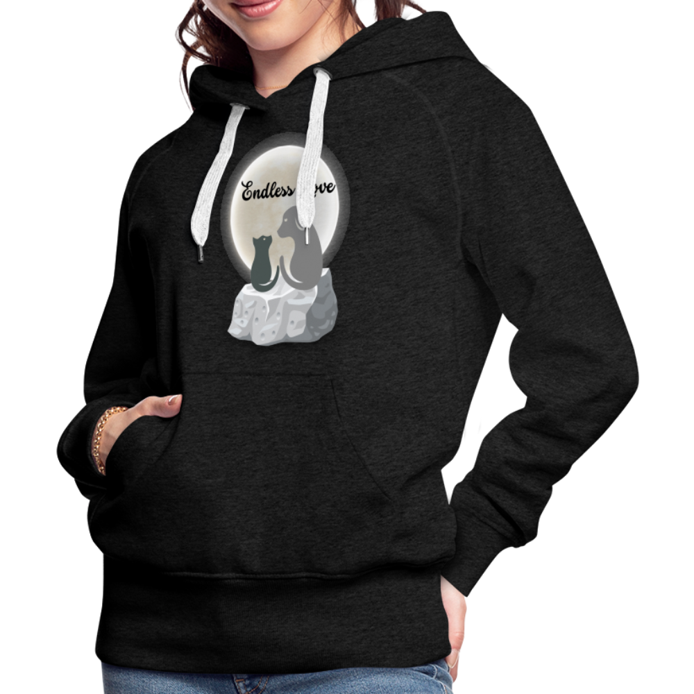 Frauen Premium Hoodie - Endless Love - Anthrazit