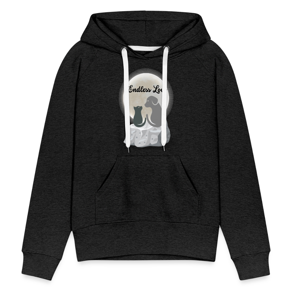 Frauen Premium Hoodie - Endless Love - Anthrazit