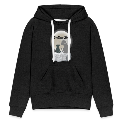 Frauen Premium Hoodie - Endless Love - Anthrazit