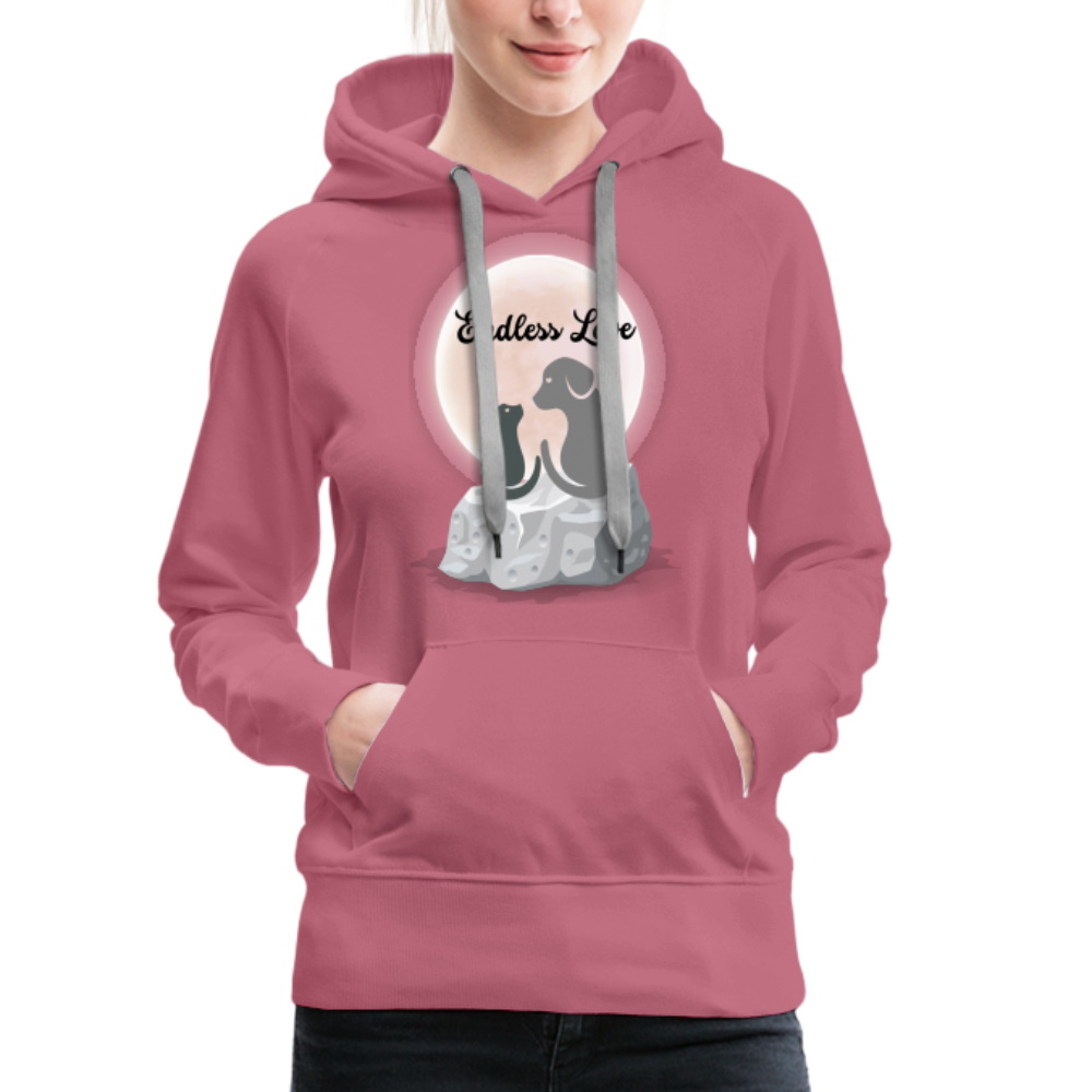 Frauen Premium Hoodie - Endless Love - Malve