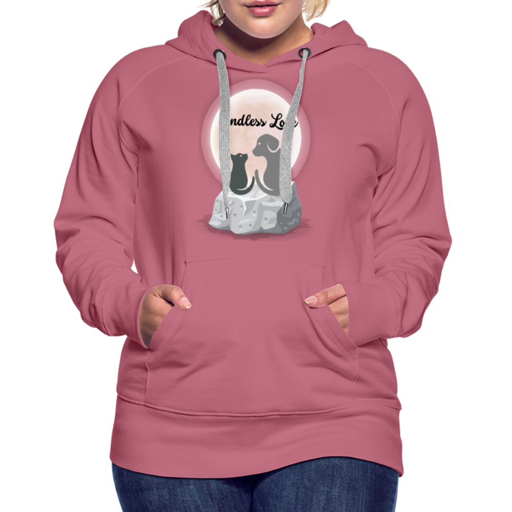 Frauen Premium Hoodie - Endless Love - Malve