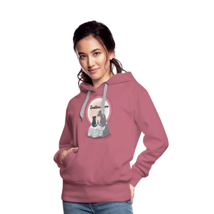 Frauen Premium Hoodie - Endless Love - Malve